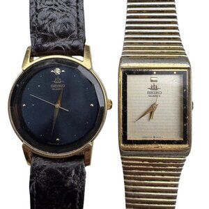 Vintage Seiko Galaxy Watches Lot of 2 - 5y91-5030 5Y95-607A